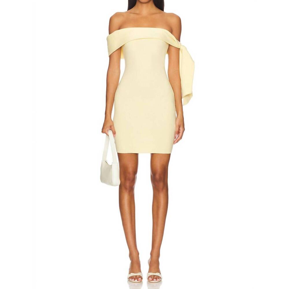 NEW SNDYS. jaymes mini dress in yellow cotta
